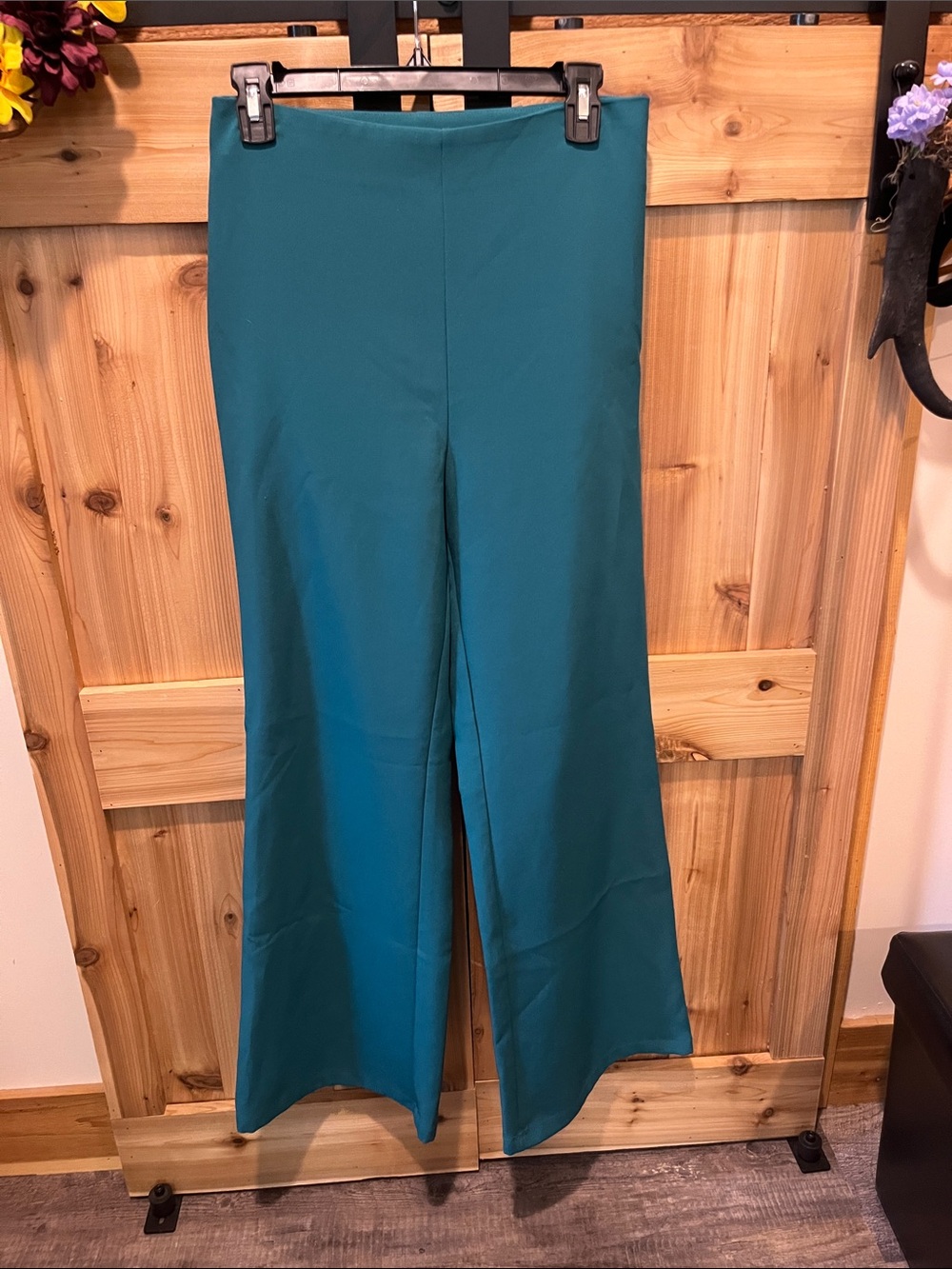 Sincerely Jules Teal Wide-Leg Pants